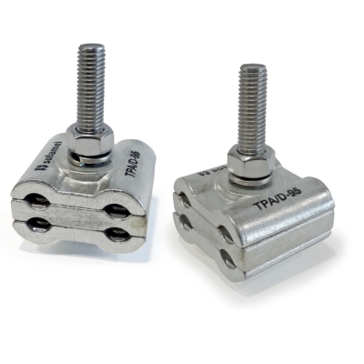 Double bolt-fastened compression clamp TPA/D /155 TPA/D/